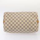 LOUIS VUITTON Damier Azur Speedy Bandouliere 30 Hand Bag 2way N41052 Auth 83635-5