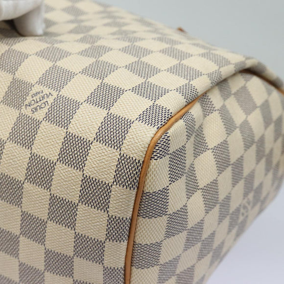 LOUIS VUITTON Damier Azur Speedy 30 Hand Bag N41533 LV Auth 83636AV