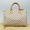 LOUIS VUITTON Damier Azur Speedy 30 Hand Bag N41533 LV Auth 83636AV-12