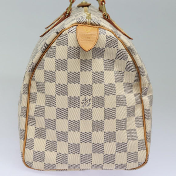 LOUIS VUITTON Damier Azur Speedy 30 Hand Bag N41533 LV Auth 83636AV