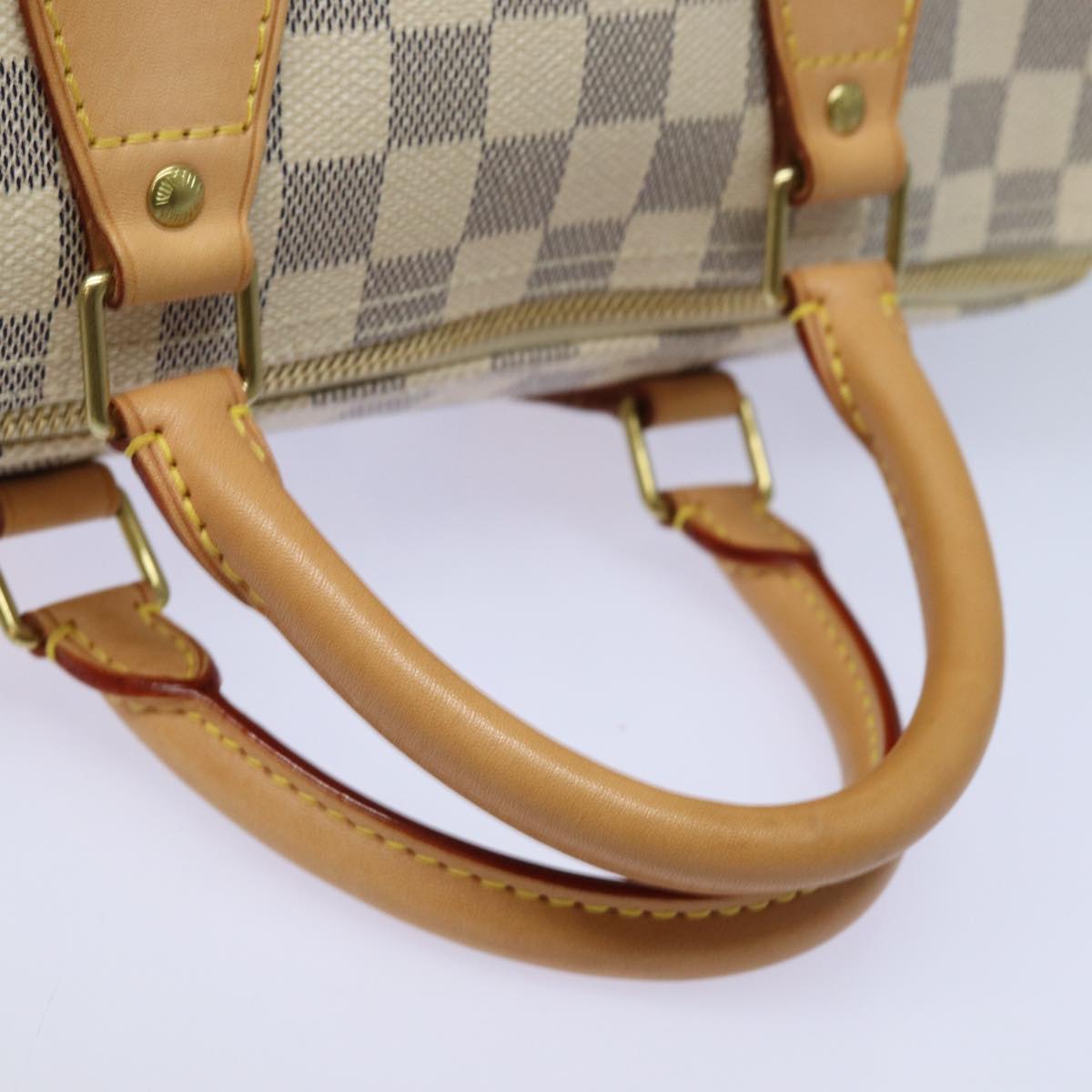 LOUIS VUITTON Damier Azur Speedy 30 Hand Bag N41533 LV Auth 83636A