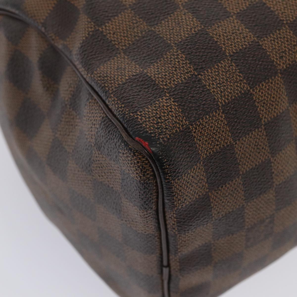 LOUIS VUITTON Damier Ebene Speedy 25 Hand Bag N41532 LV Auth 83642