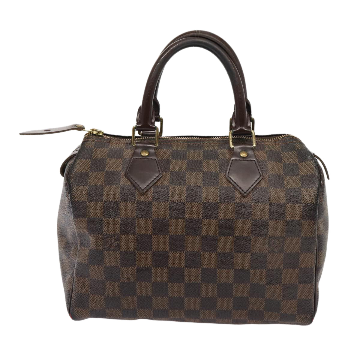 LOUIS VUITTON Damier Ebene Speedy 25 Hand Bag N41532 LV Auth 83642 - 0