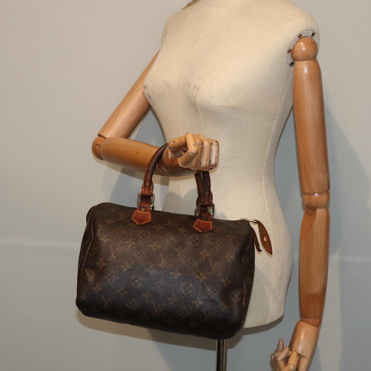 LOUIS VUITTON Monogram Speedy 25 Hand Bag M41528 LV Auth 83643