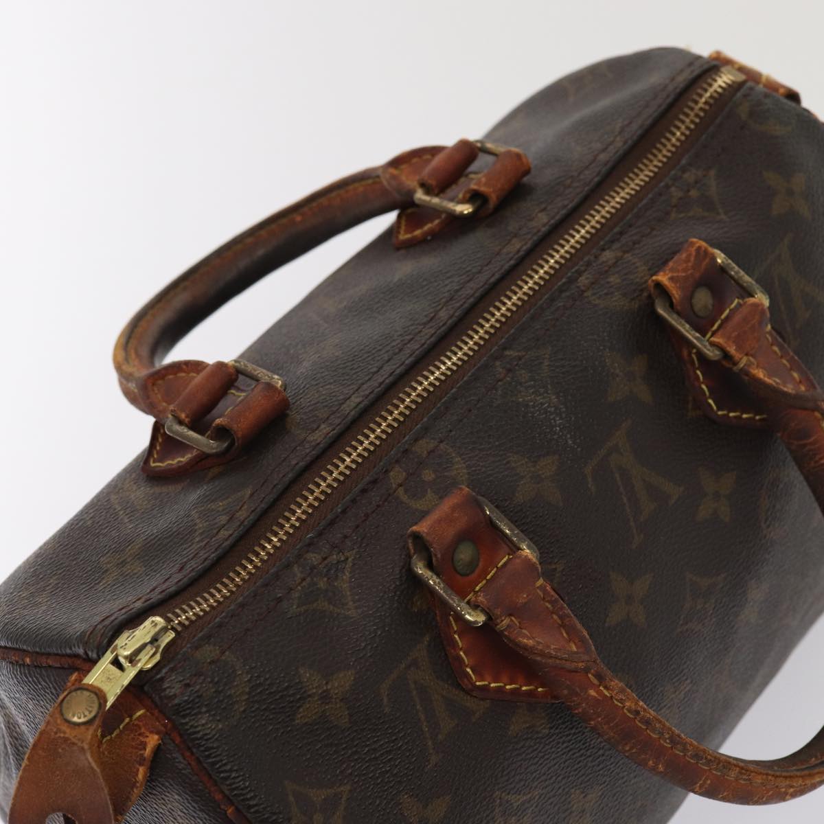 LOUIS VUITTON Monogram Speedy 25 Hand Bag M41528 LV Auth 83643