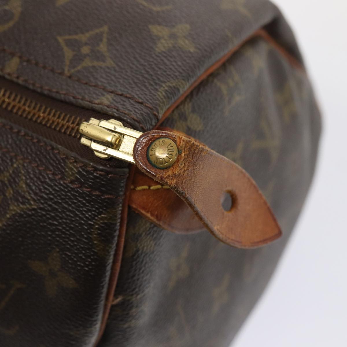 LOUIS VUITTON Monogram Speedy 30 Hand Bag M41526 LV Auth 83645