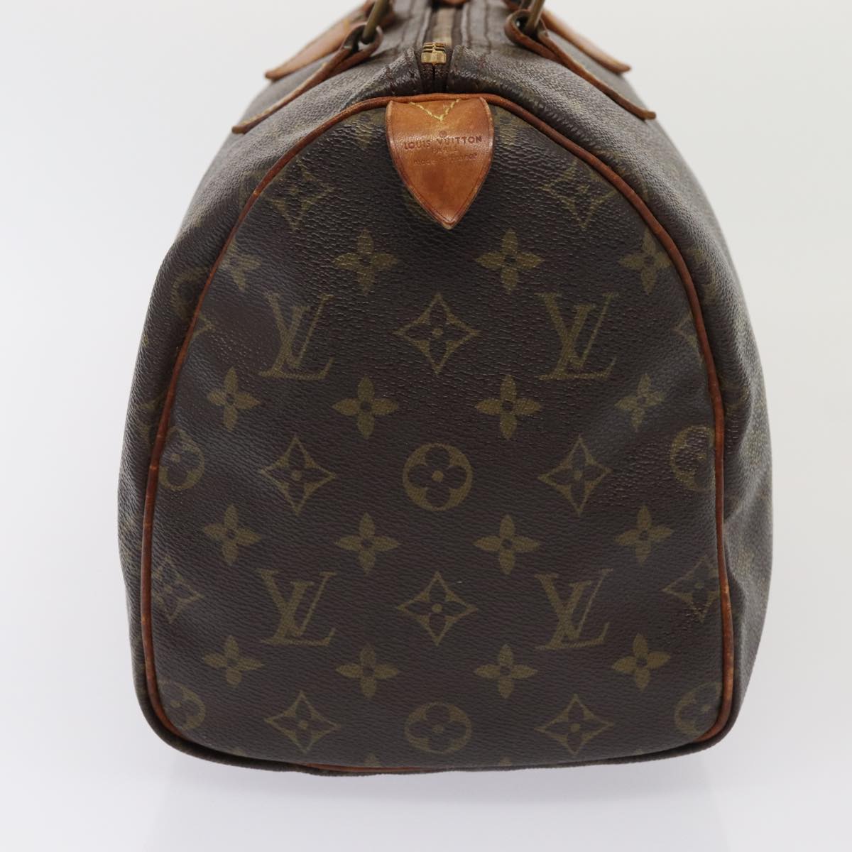 LOUIS VUITTON Monogram Speedy 30 Hand Bag M41526 LV Auth 83645