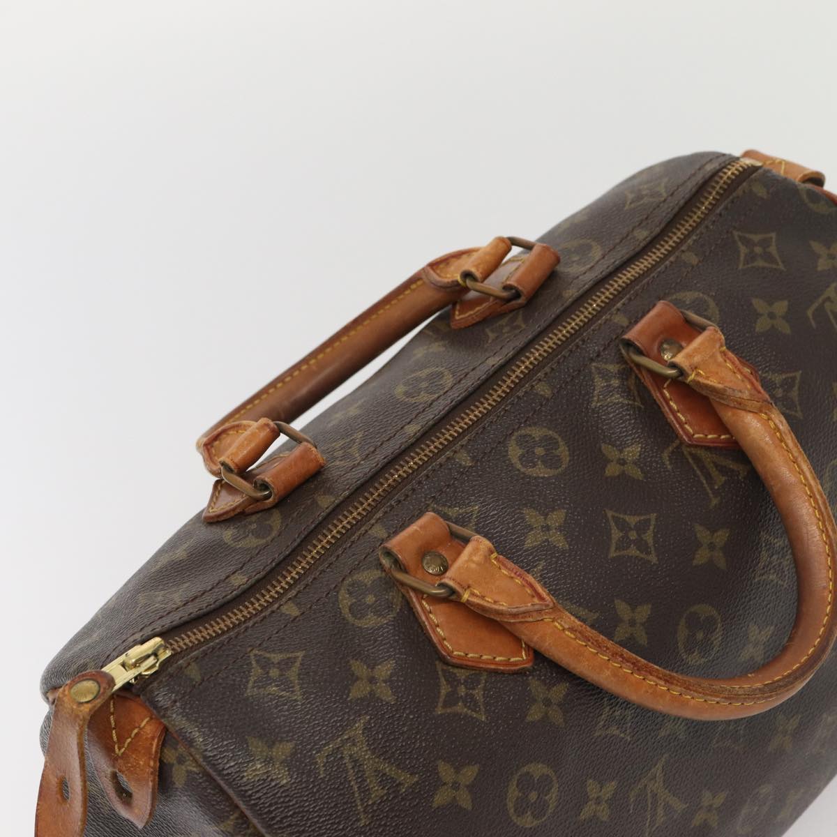 LOUIS VUITTON Monogram Speedy 30 Hand Bag M41526 LV Auth 83645