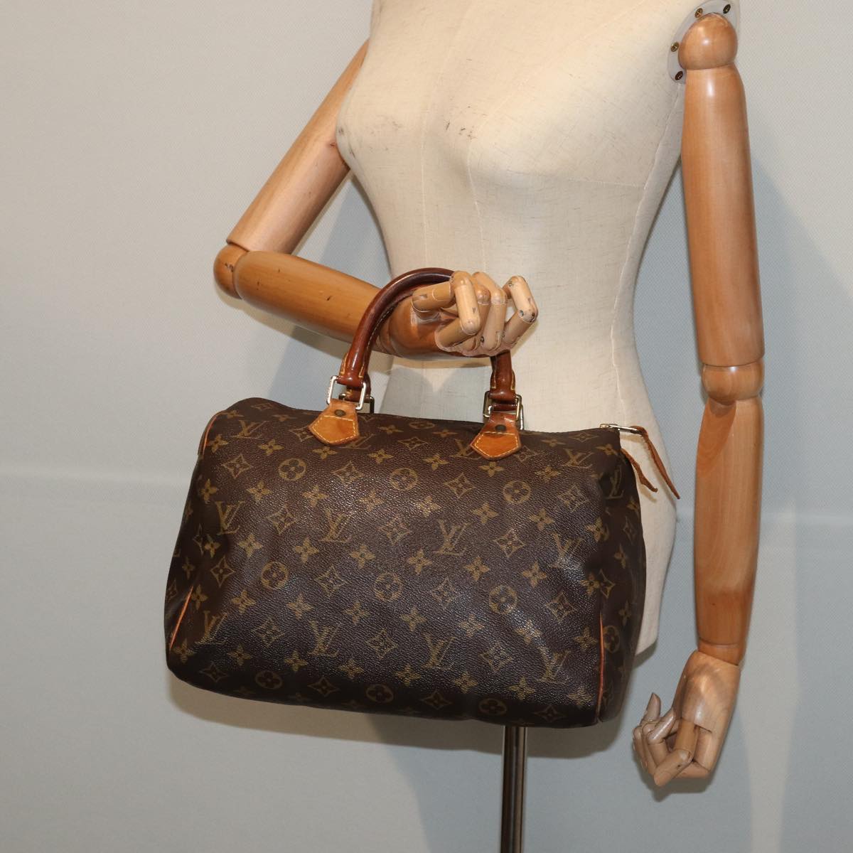 LOUIS VUITTON Monogram Speedy 30 Hand Bag M41526 LV Auth 83646