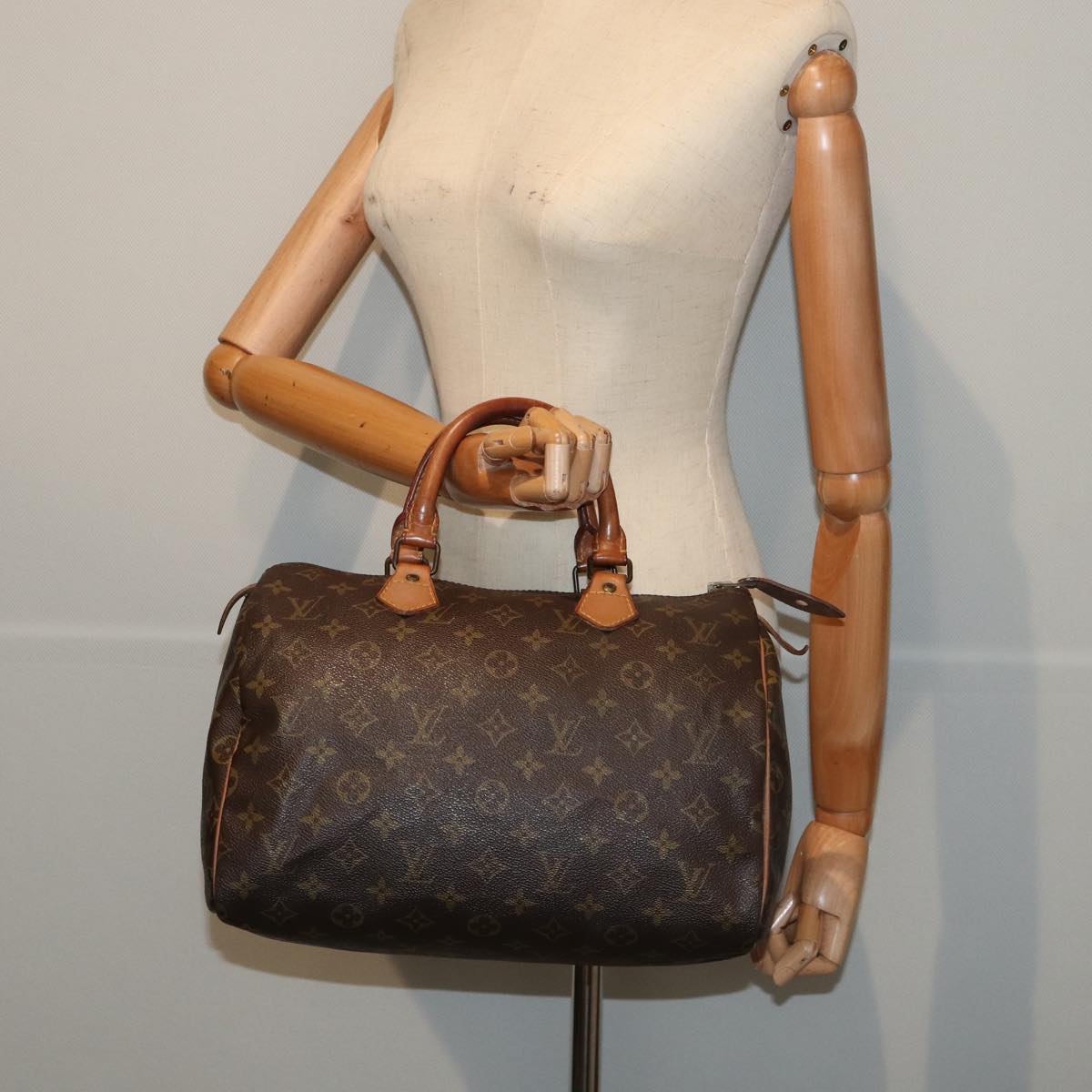 LOUIS VUITTON Monogram Speedy 30 Hand Bag M41526 LV Auth 83647