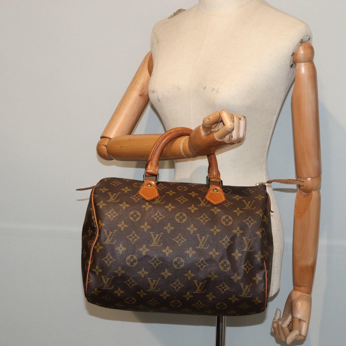 LOUIS VUITTON Monogram Speedy 30 Hand Bag M41526 LV Auth 83648