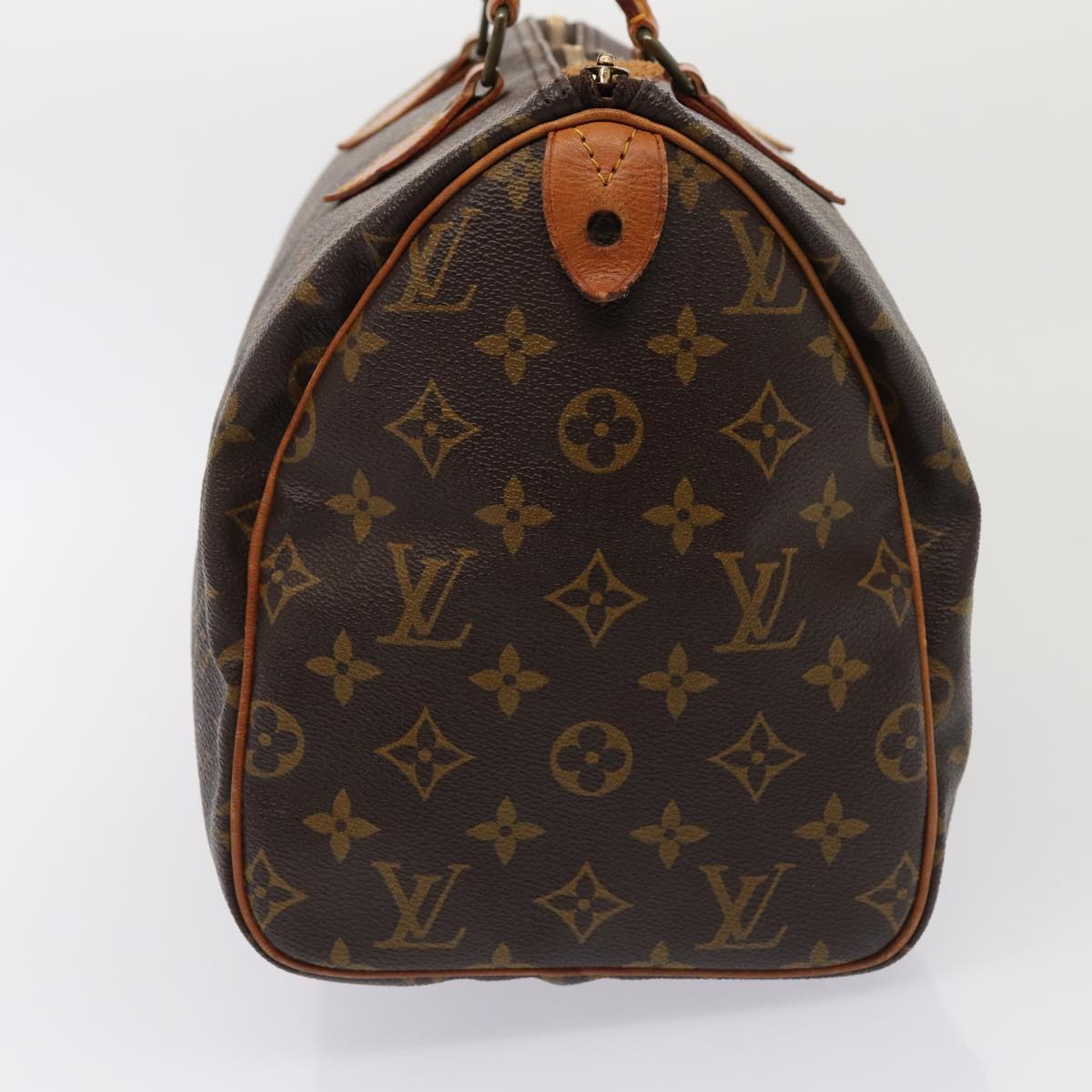 LOUIS VUITTON Monogram Speedy 30 Hand Bag M41526 LV Auth 83648