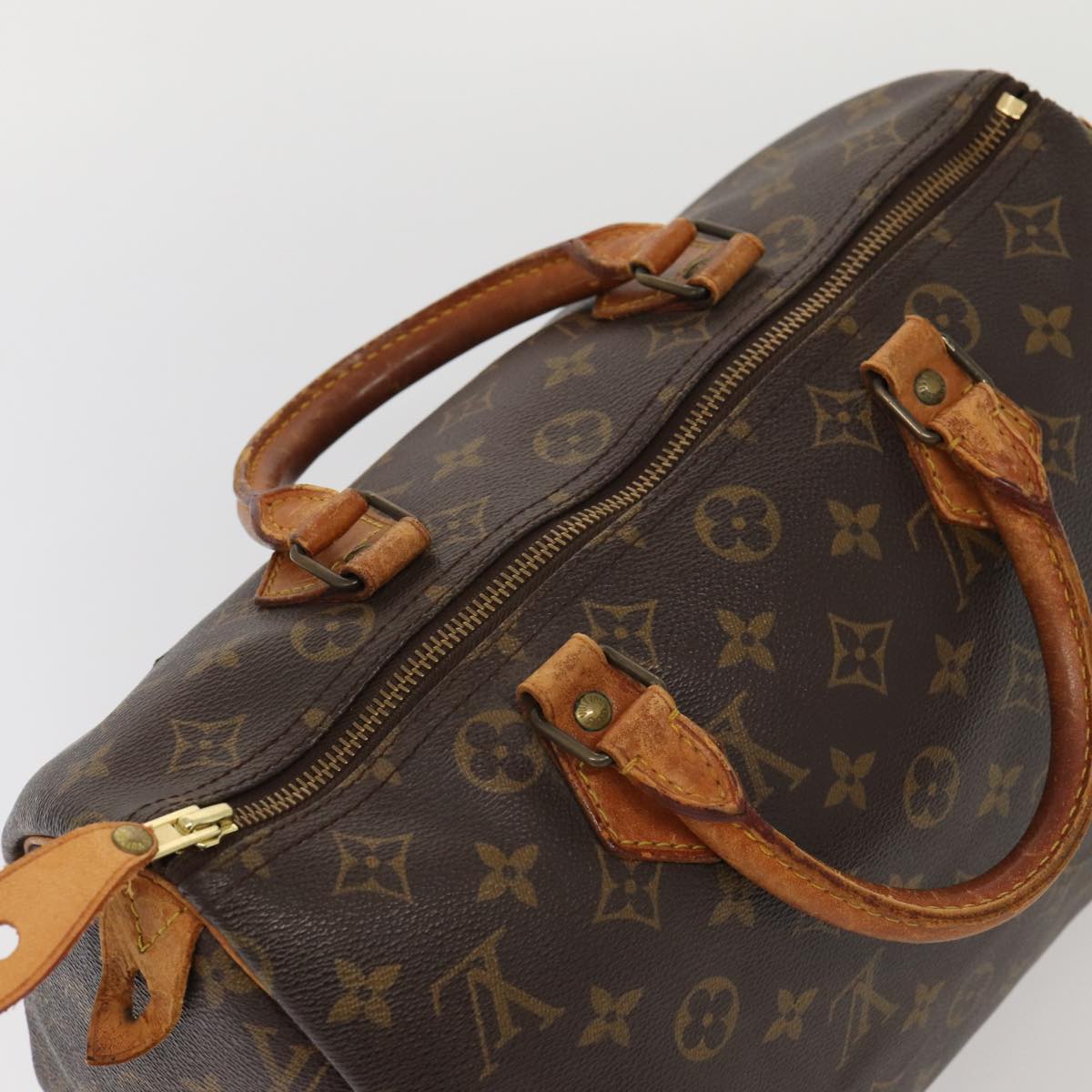 LOUIS VUITTON Monogram Speedy 30 Hand Bag M41526 LV Auth 83649