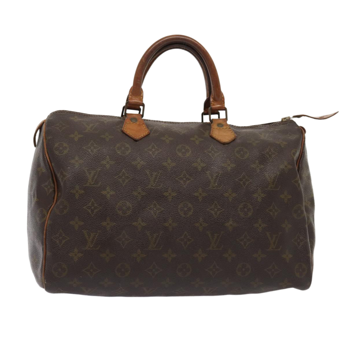 LOUIS VUITTON Monogram Speedy 35 Hand Bag M41524 LV Auth 83652