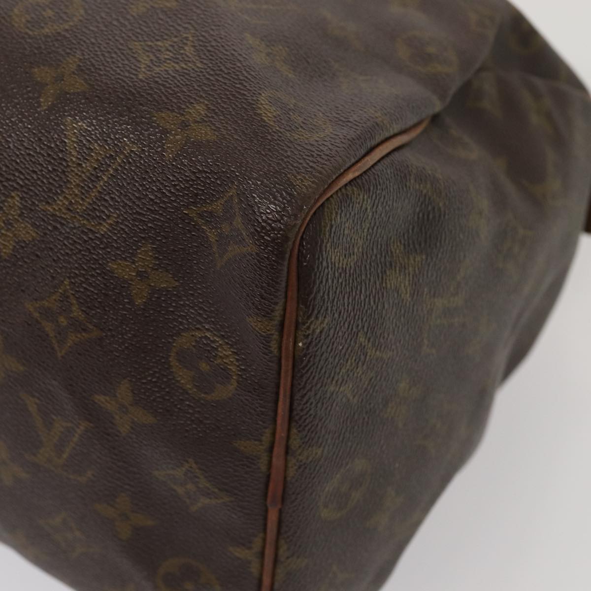 LOUIS VUITTON Monogram Speedy 35 Hand Bag M41524 LV Auth 83652