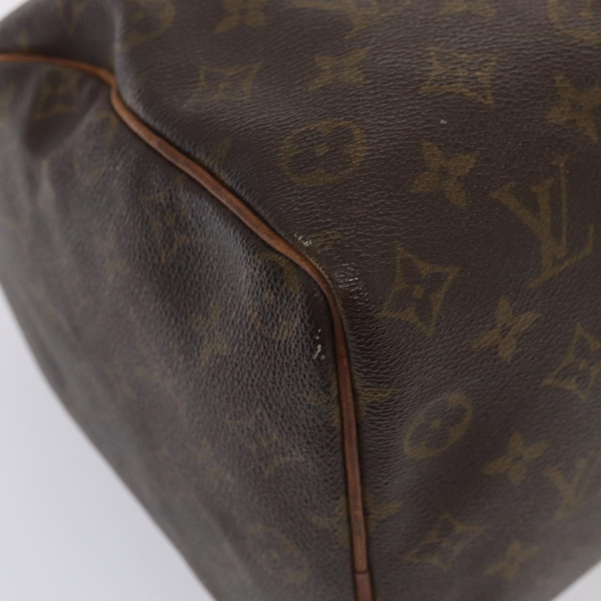 LOUIS VUITTON Monogram Speedy 35 Hand Bag M41524 LV Auth 83652