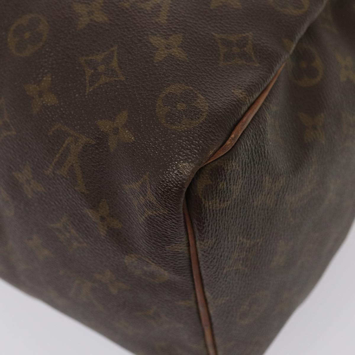 LOUIS VUITTON Monogram Speedy 35 Hand Bag M41524 LV Auth 83652