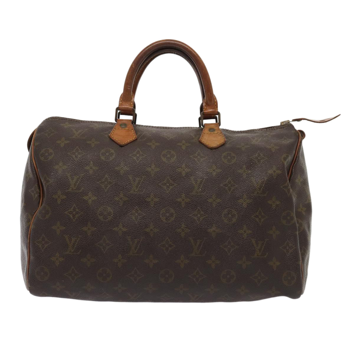 LOUIS VUITTON Monogram Speedy 35 Hand Bag M41524 LV Auth 83652