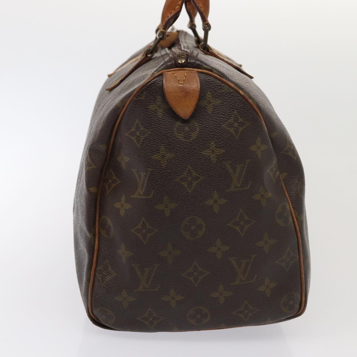 LOUIS VUITTON Monogram Speedy 35 Hand Bag M41524 LV Auth 83652