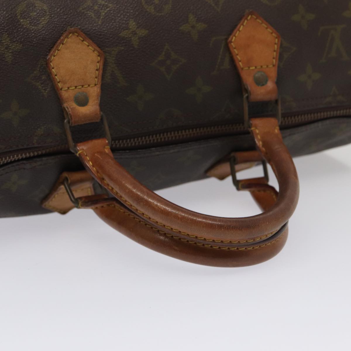 LOUIS VUITTON Monogram Speedy 35 Hand Bag M41524 LV Auth 83652