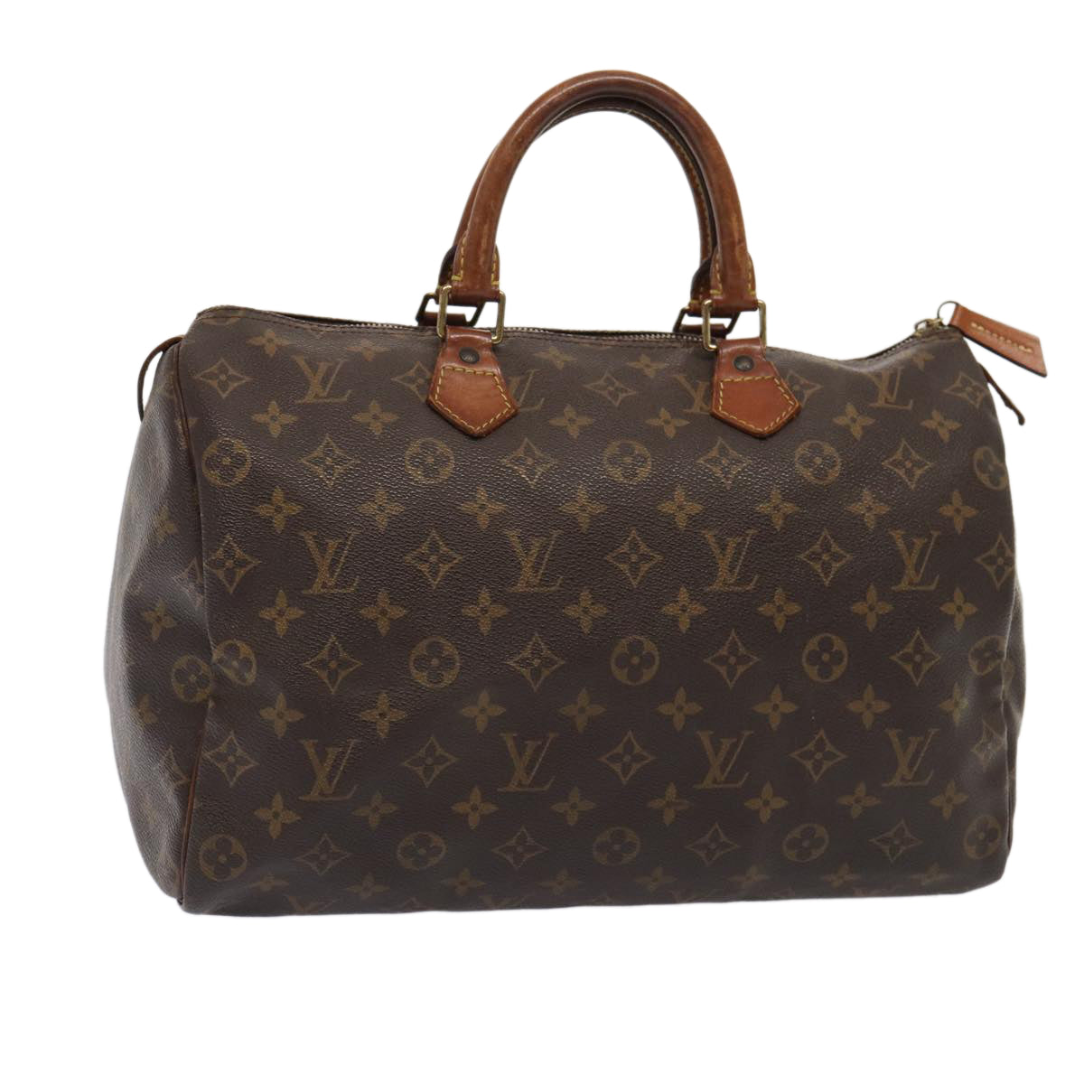 LOUIS VUITTON Monogram Speedy 35 Hand Bag M41524 LV Auth 83653