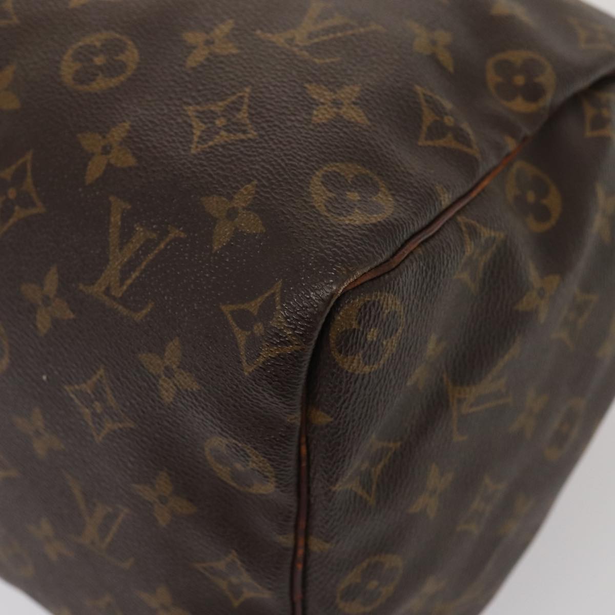 LOUIS VUITTON Monogram Speedy 35 Hand Bag M41524 LV Auth 83653