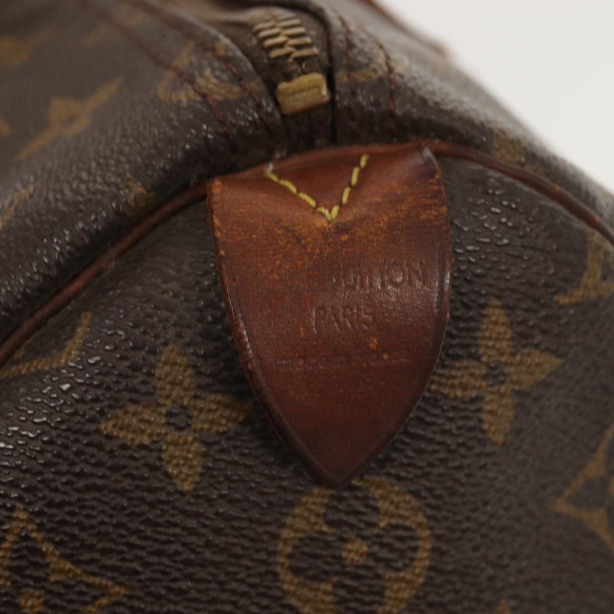 LOUIS VUITTON Monogram Speedy 35 Hand Bag M41524 LV Auth 83653