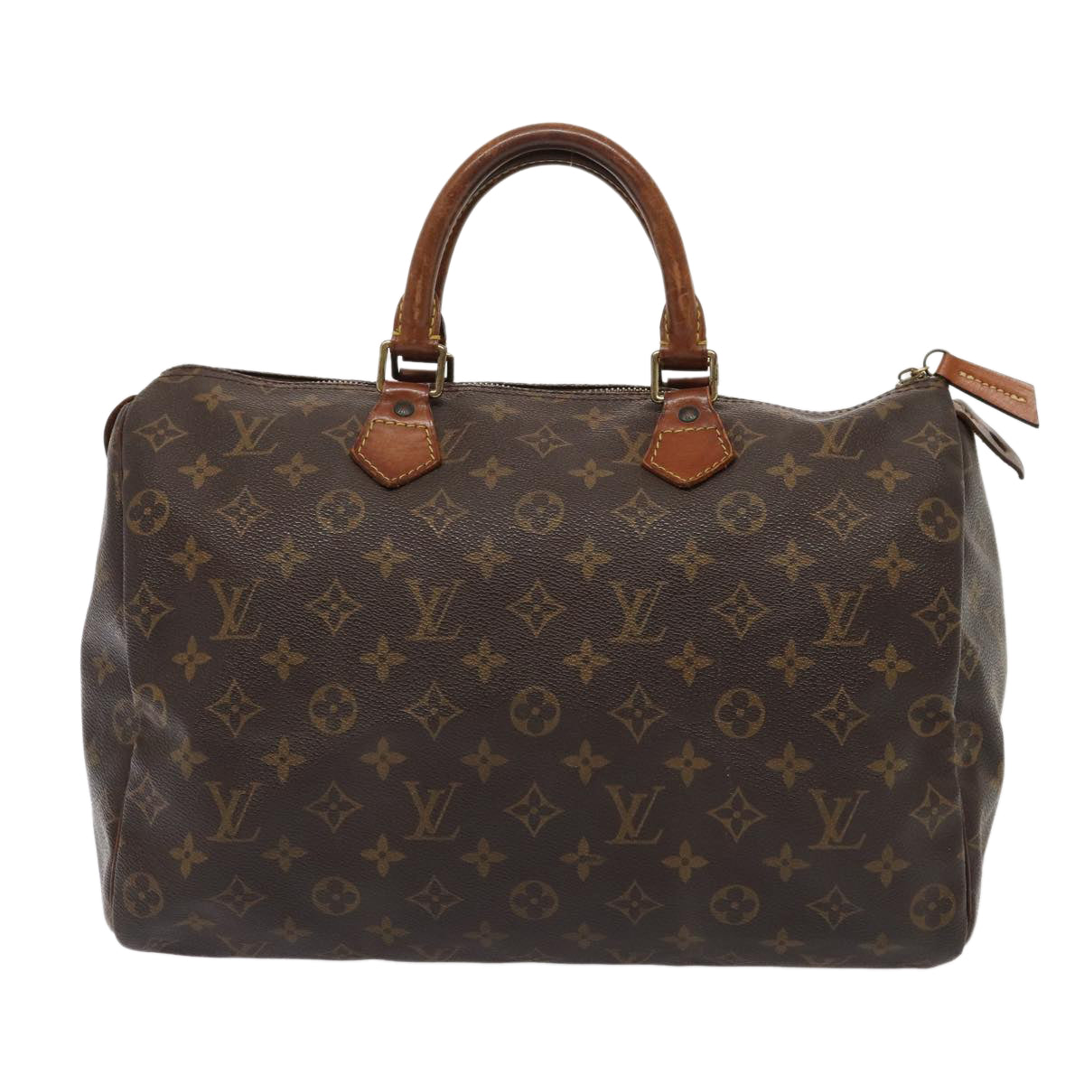 LOUIS VUITTON Monogram Speedy 35 Hand Bag M41524 LV Auth 83653