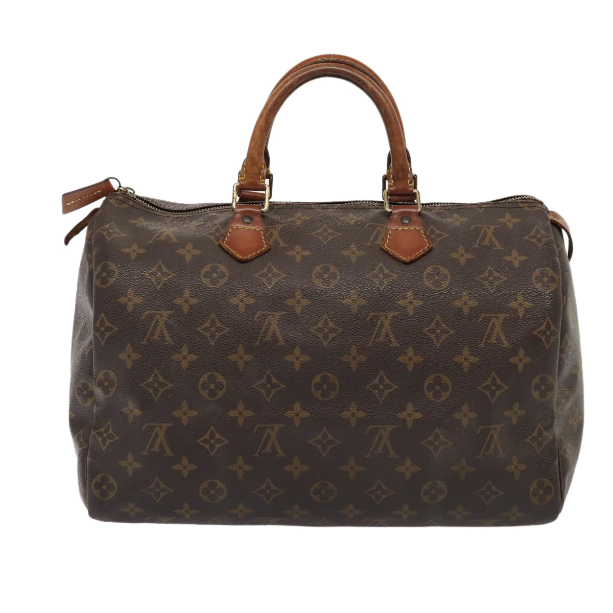 LOUIS VUITTON Monogram Speedy 35 Hand Bag M41524 LV Auth 83653