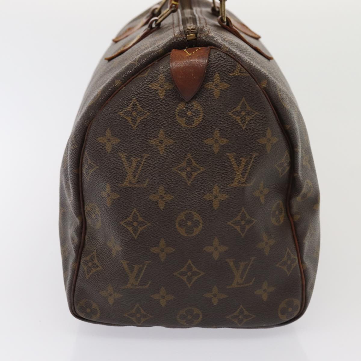 LOUIS VUITTON Monogram Speedy 35 Hand Bag M41524 LV Auth 83653