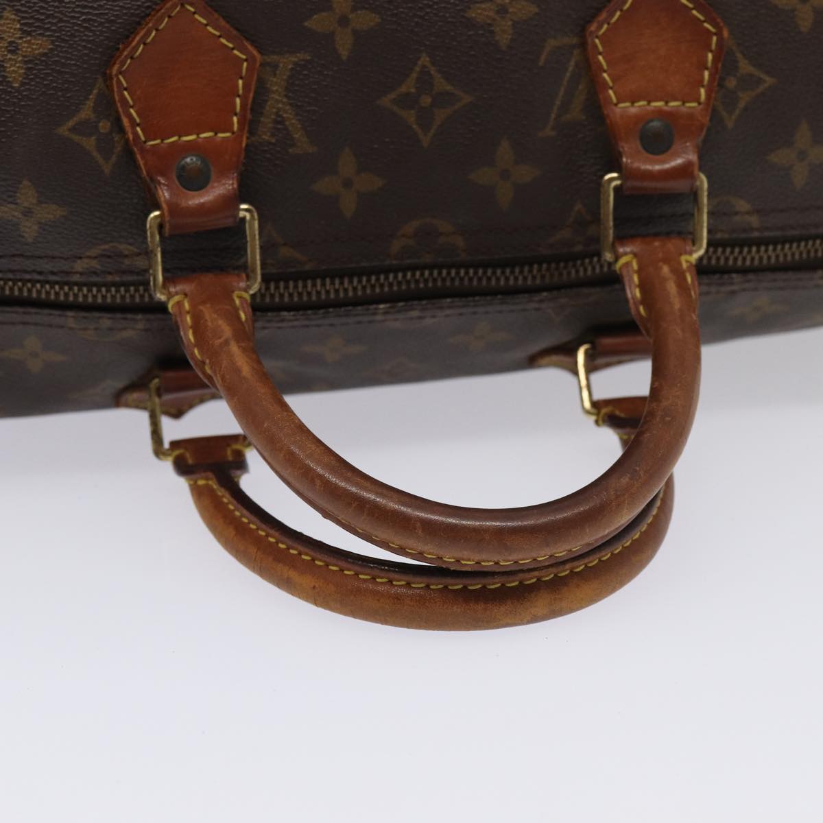 LOUIS VUITTON Monogram Speedy 35 Hand Bag M41524 LV Auth 83653