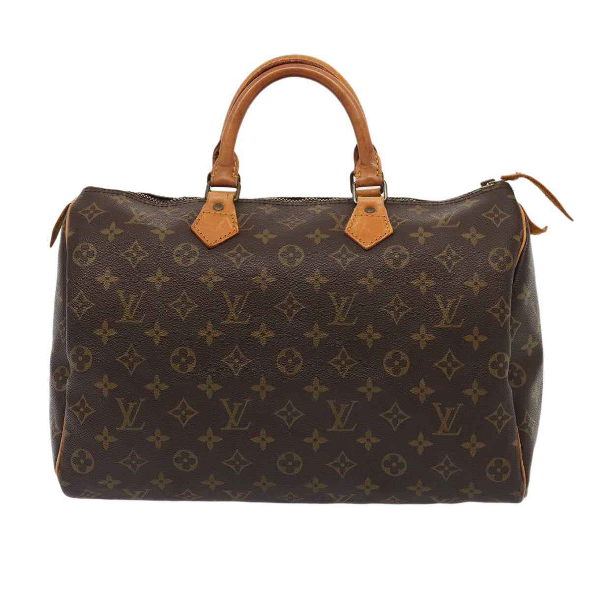 LOUIS VUITTON Monogram Speedy 35 Hand Bag M41524 LV Auth 83654