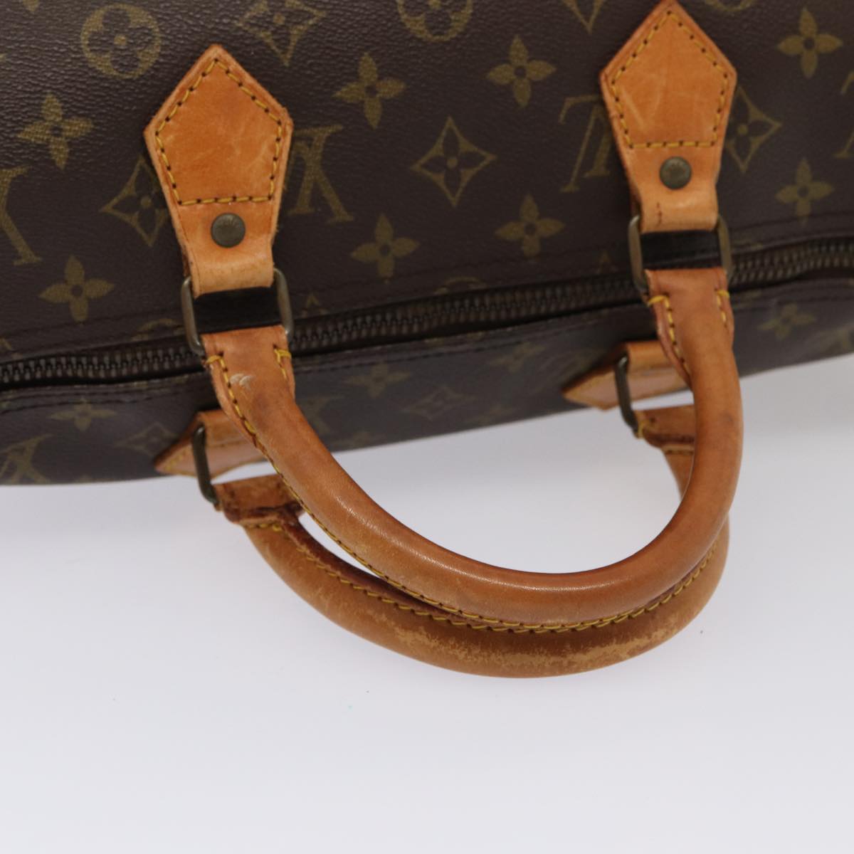 LOUIS VUITTON Monogram Speedy 35 Hand Bag M41524 LV Auth 83654