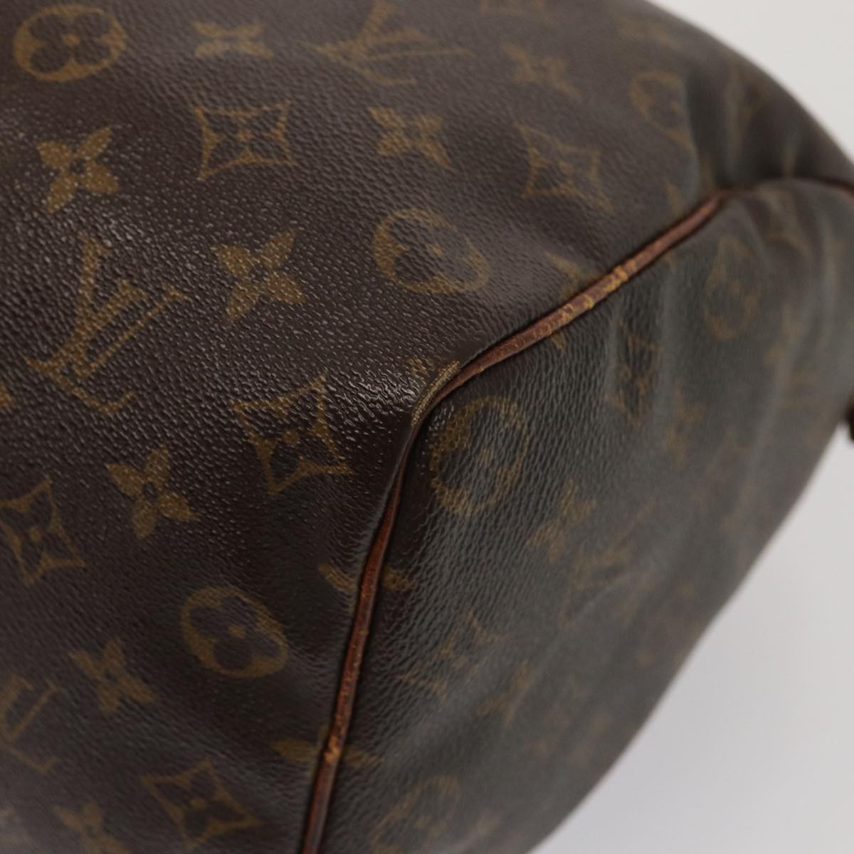 LOUIS VUITTON Monogram Speedy 35 Hand Bag M41524 LV Auth 83655