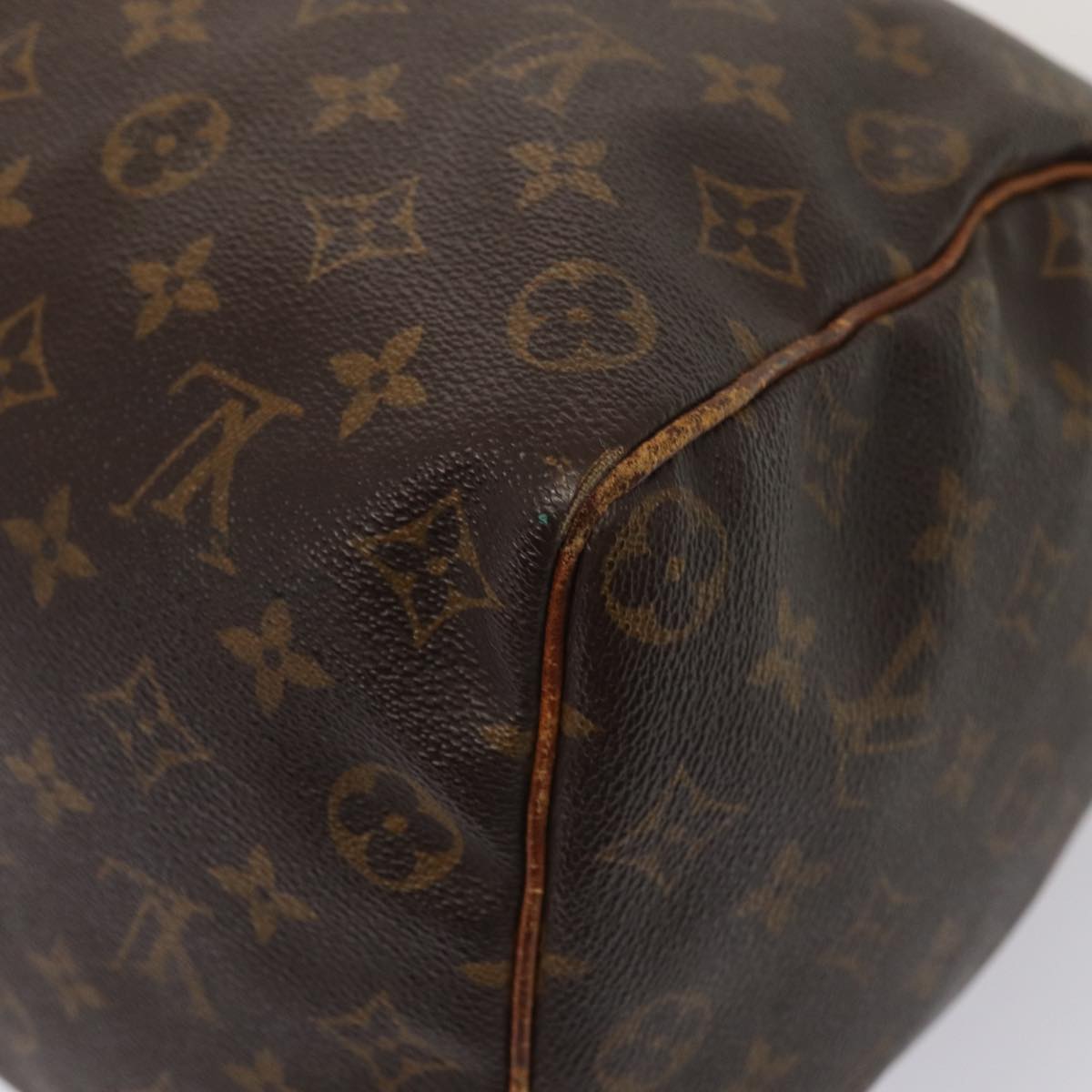 LOUIS VUITTON Monogram Speedy 35 Hand Bag M41524 LV Auth 83655