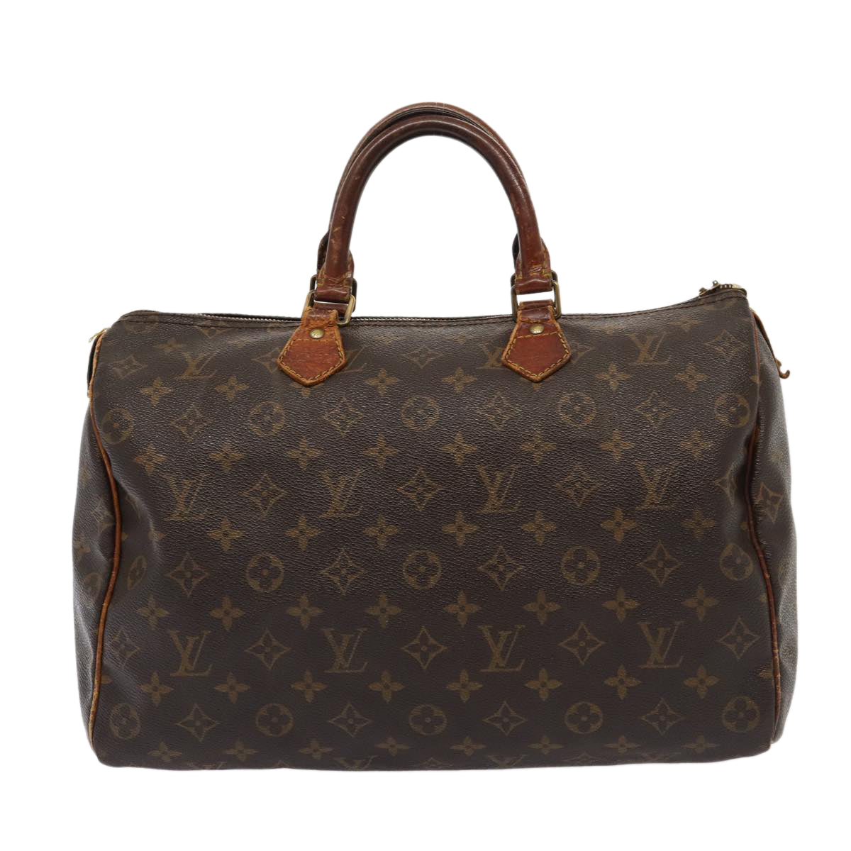 LOUIS VUITTON Monogram Speedy 35 Hand Bag M41524 LV Auth 83655