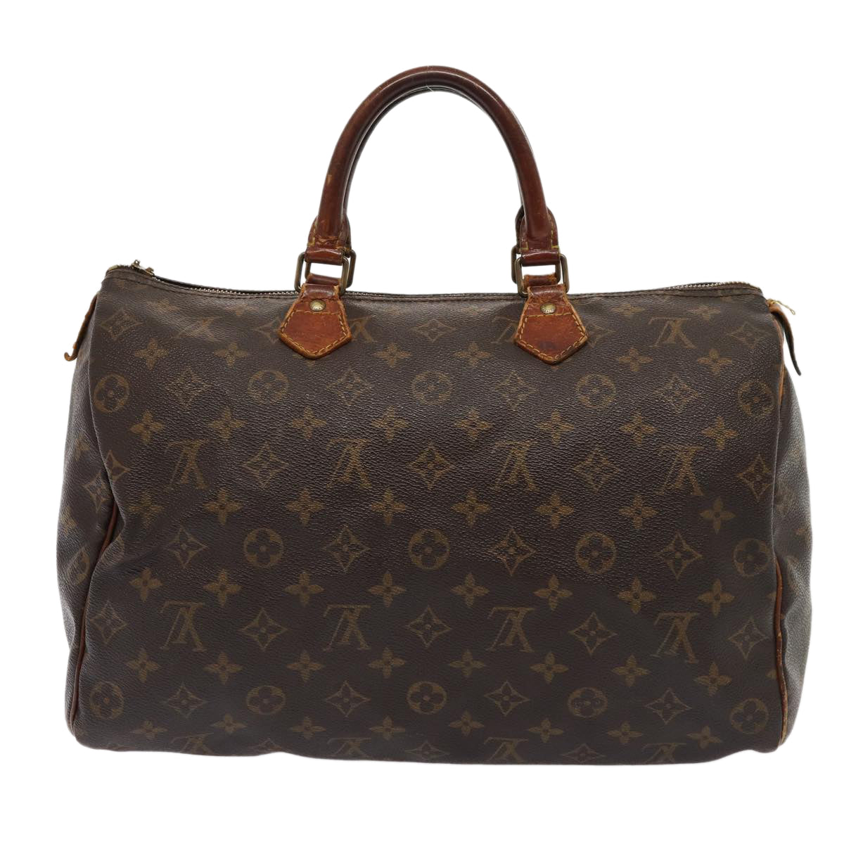 LOUIS VUITTON Monogram Speedy 35 Hand Bag M41524 LV Auth 83655