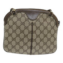 GUCCI GG Supreme Web Sherry Line Shoulder Bag PVC Beige 904 02 047 Auth 83663-2
