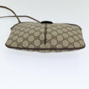 GUCCI GG Supreme Web Sherry Line Shoulder Bag PVC Beige 904 02 047 Auth 83663-5