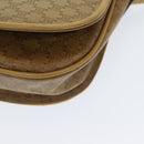 CELINE Macadam Canvas Shoulder Bag PVC Leather Beige Auth 83677-9