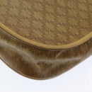 CELINE Macadam Canvas Shoulder Bag PVC Leather Beige Auth 83677-15