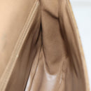 CELINE Macadam Canvas Shoulder Bag PVC Leather Beige Auth 83677-19