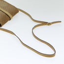 CELINE Macadam Canvas Shoulder Bag PVC Leather Beige Auth 83677-7