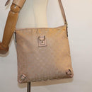 GUCCI GG Canvas Shoulder Bag Pink 131326 Auth 83708-24