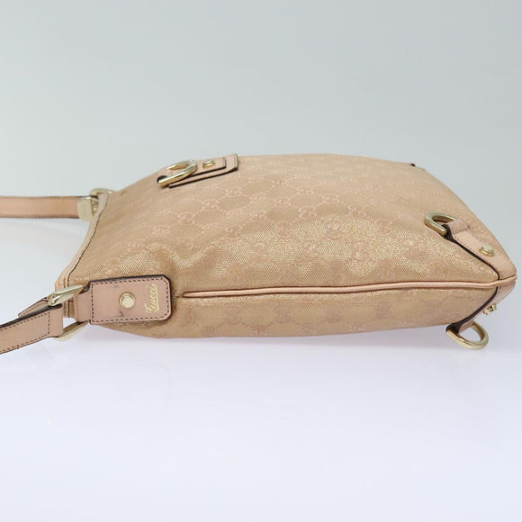 GUCCI GG Canvas Shoulder Bag Pink 131326 Auth 83708