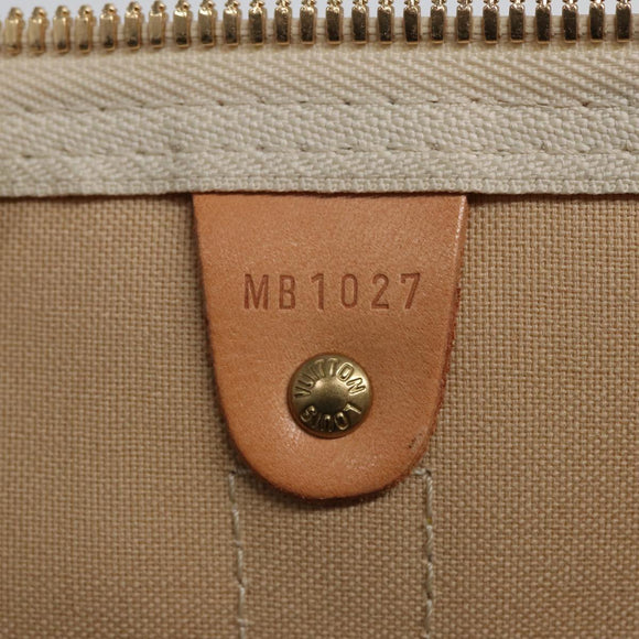 LOUIS VUITTON Damier Azur Keepall 50 Boston Bag N41430 LV Auth 83727A