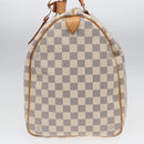 LOUIS VUITTON Damier Azur Keepall 50 Boston Bag N41430 LV Auth 83727A-5