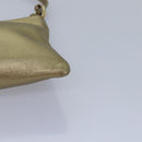 Salvatore Ferragamo Gancini Shoulder Bag Leather Gold Auth 83734-10