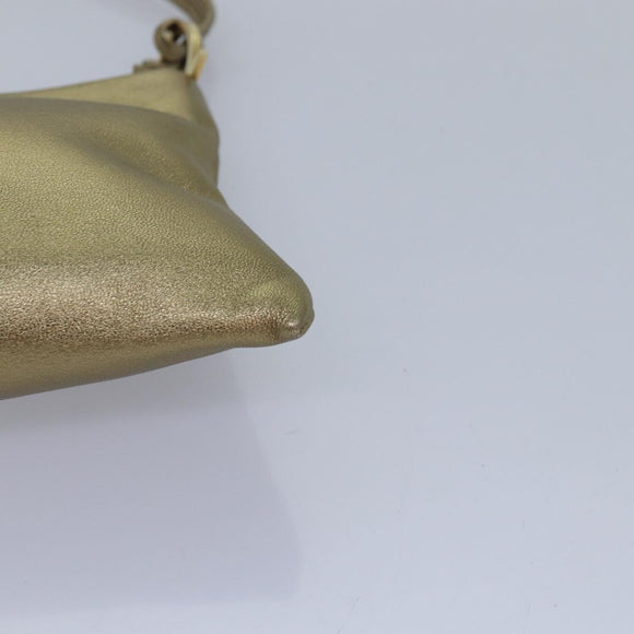 Salvatore Ferragamo Gancini Umhängetasche Leder Gold Original 83734