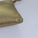Salvatore Ferragamo Gancini Shoulder Bag Leather Gold Auth 83734-15